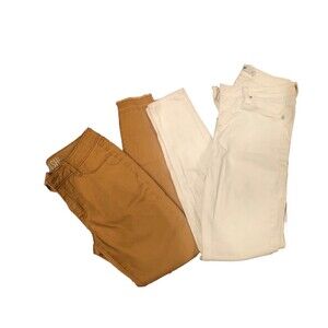 Lot of Two Women’s Pants White Just Black Brand And Yellow Gold Rewash Brand 27